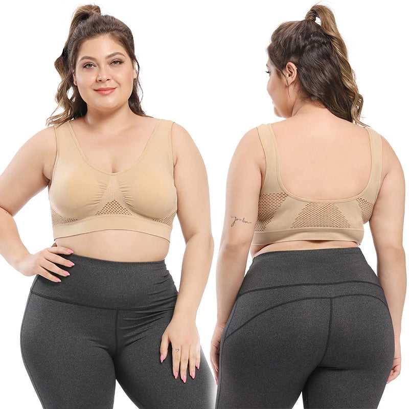 Sutiã Plus Size Sem Costura com Almofadas Confortáveis