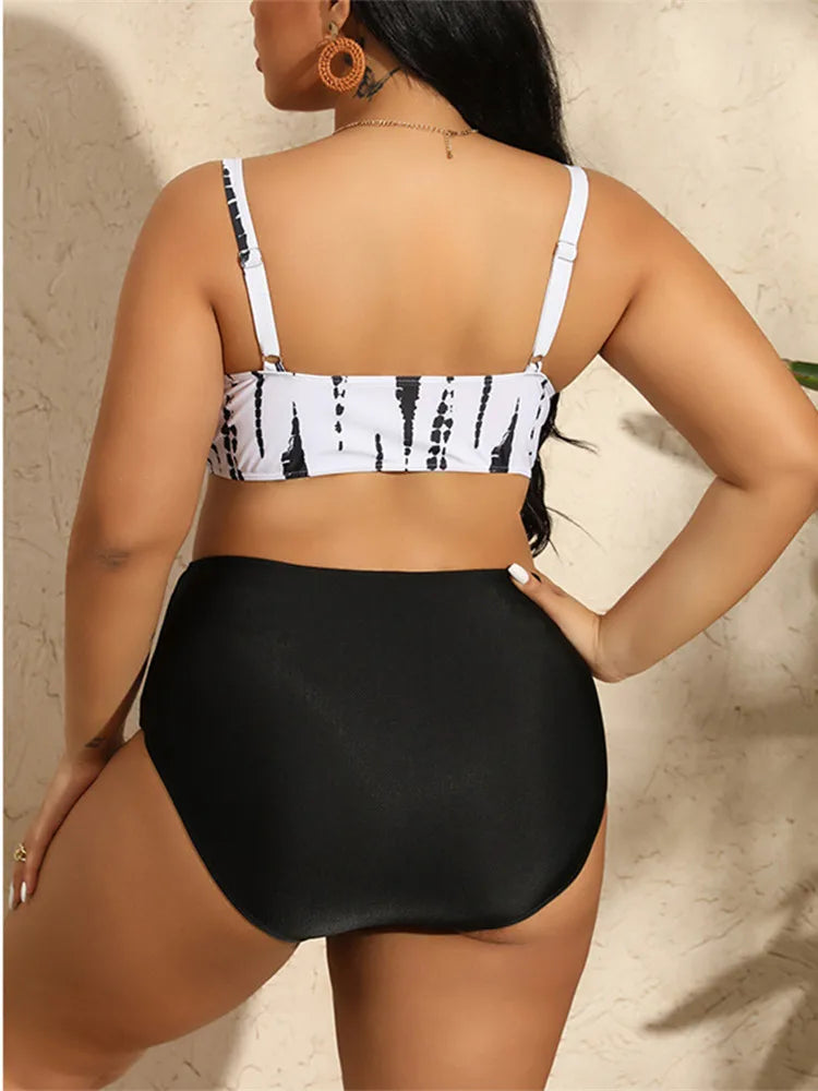 Fato de banho de malha feminino, conjunto sexy de biquíni, monokini, maiô tamanho grande, maiô de 3 peças, moda praia, moda praia, tamanho grande, 2024