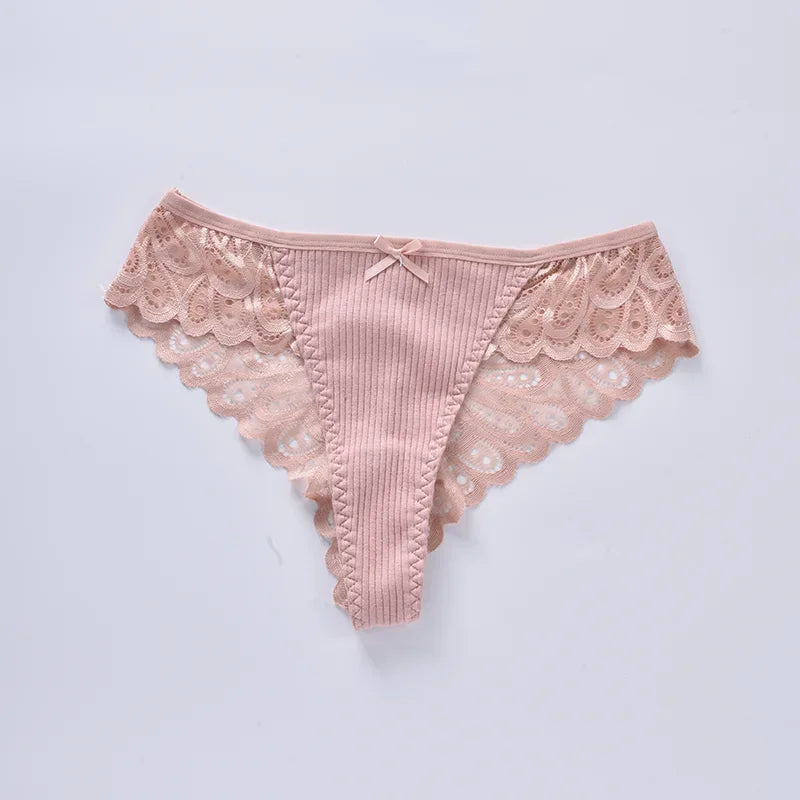 Mulheres Sexy Calcinha Cuecas De Renda Calcinha Mulheres Roupa Interior Lingerie Cintura Baixa G String Floral Thongs Femininas Confortável Suave