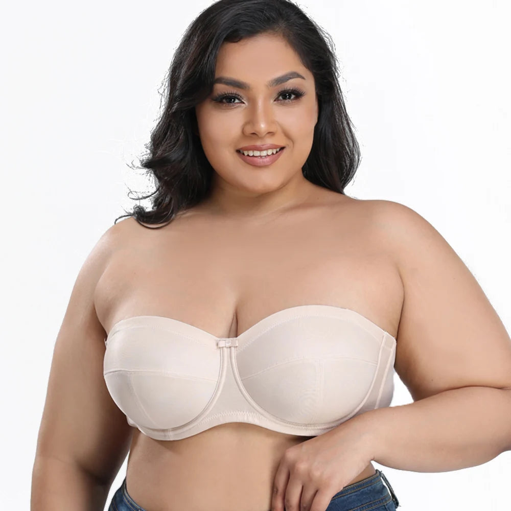 Sutiã Plus Size Sem Alças Push up