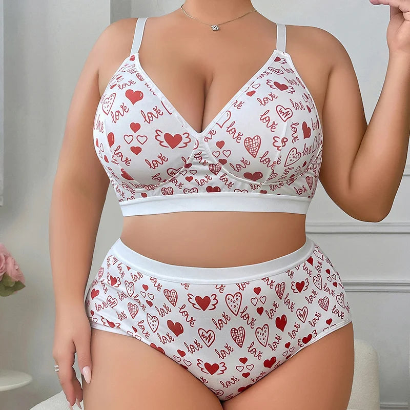 Sexy e confortável conjunto de sutiã plus size sem fio fino verão cobertura completa anti-flacidez conjunto de roupa interior ajustável 4xl ultra-th