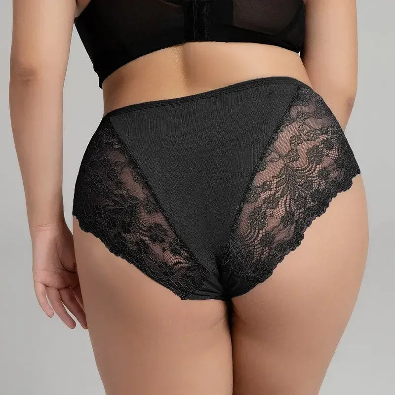 Sexy rendas cuecas femininas de cor sólida briefs respirável intimates lingerie calcinha feminina sem costura lingeries