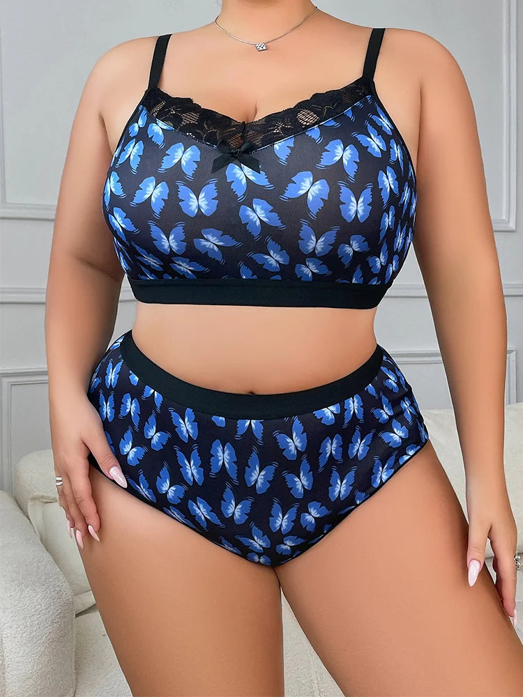 Sutiã plus size sem armação, cobertura total, verão, fino, ajustável, confortável, conjunto de lingerie sexy floral 4xl