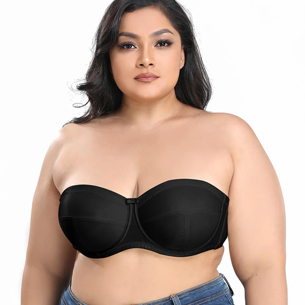 Sutiã Plus Size Sem Alças Push up